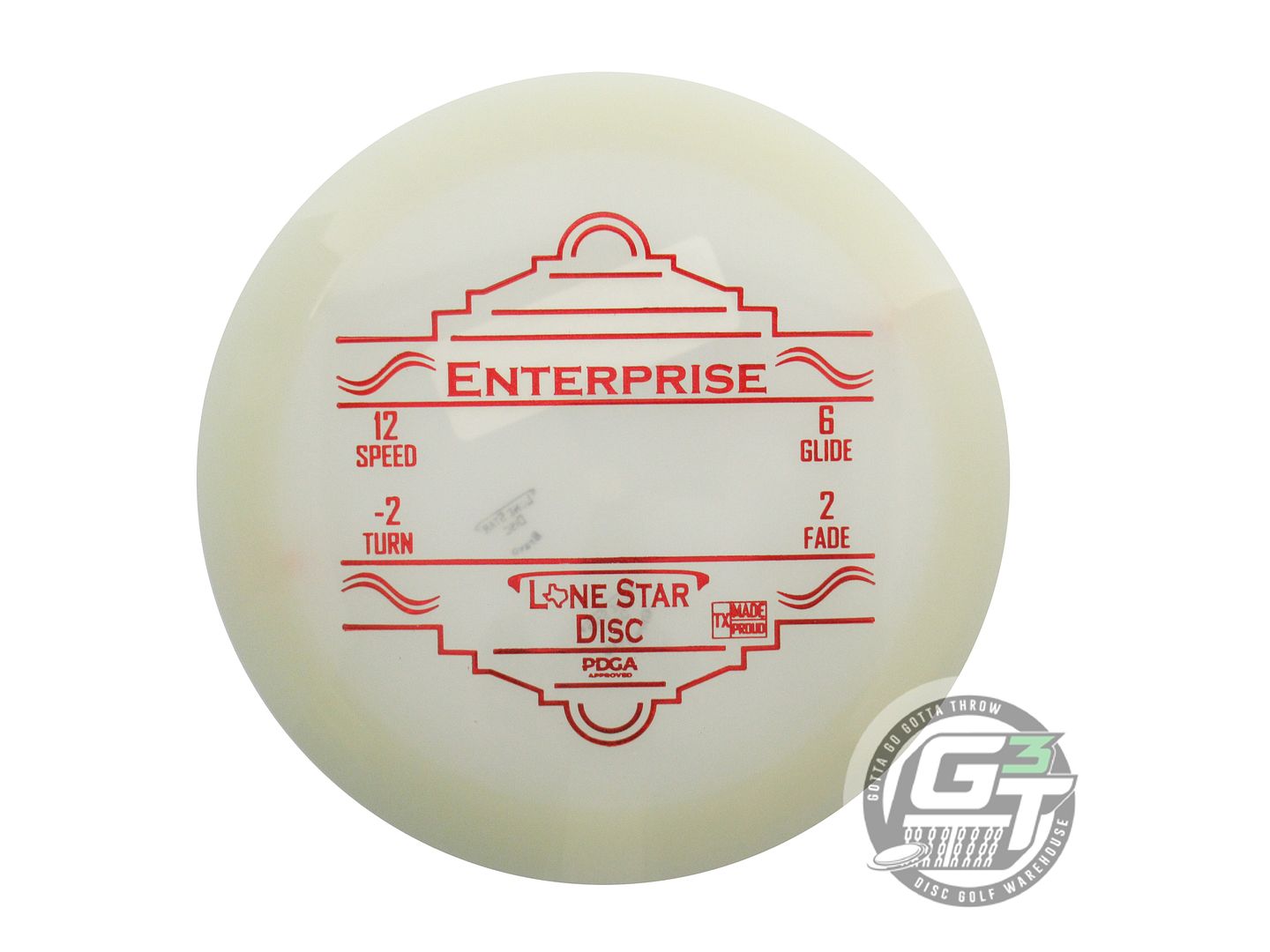 Lone Star Glow Bravo Enterprise Distance Driver Golf Disc (Individually Listed)
