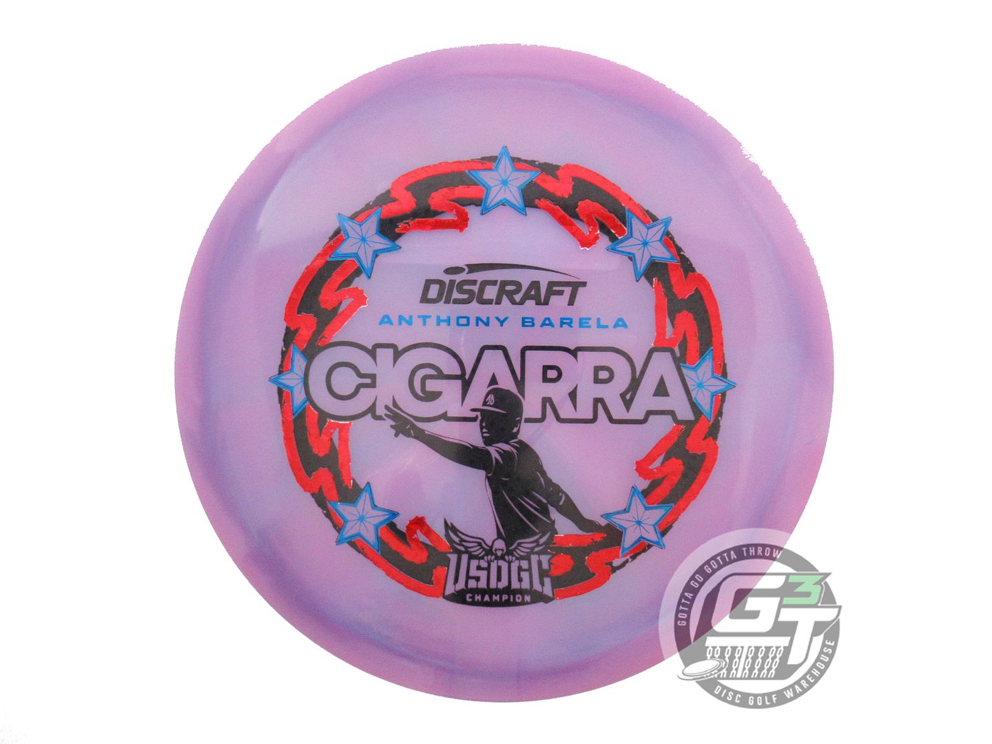 Discraft Limited Edition Victory Edition 2025 USDGC Champion Anthony Barela Swirl Elite Z Cigarra Fairway Driver Golf Disc (Individually Listed)