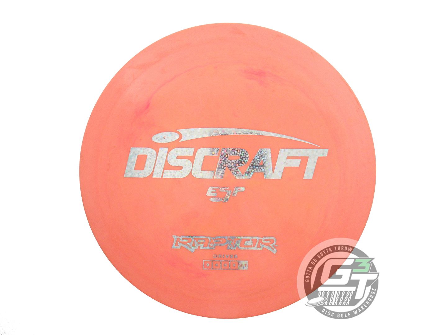 USED Discraft ESP Raptor 173g Orange Holo Star Foil Distance Driver Golf Disc