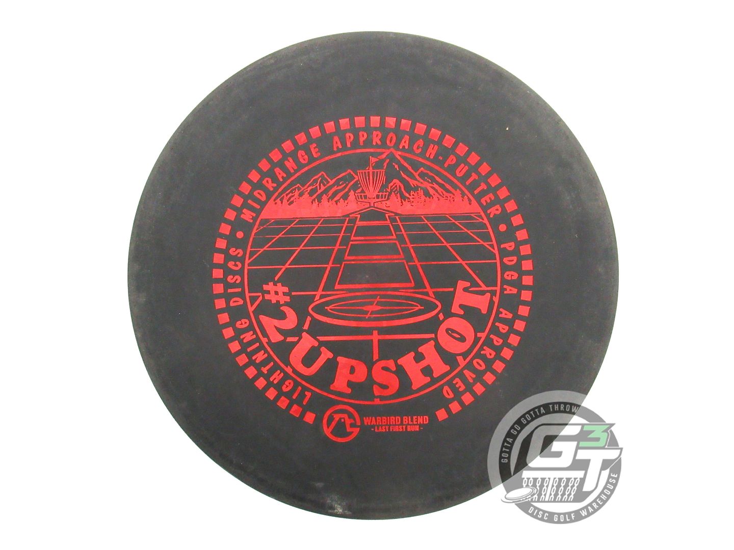 USED Lightning LAST FIRST RUN Warbird #2 Upshot 175g Black Putter Golf Disc