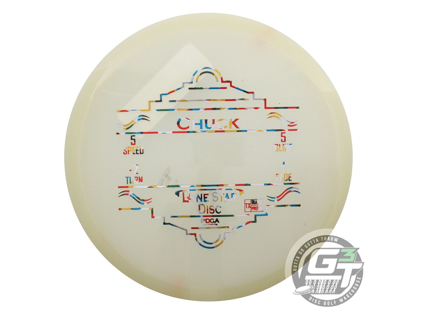 Lone Star Glow Bravo Chuck Midrange Golf Disc (Individually Listed)