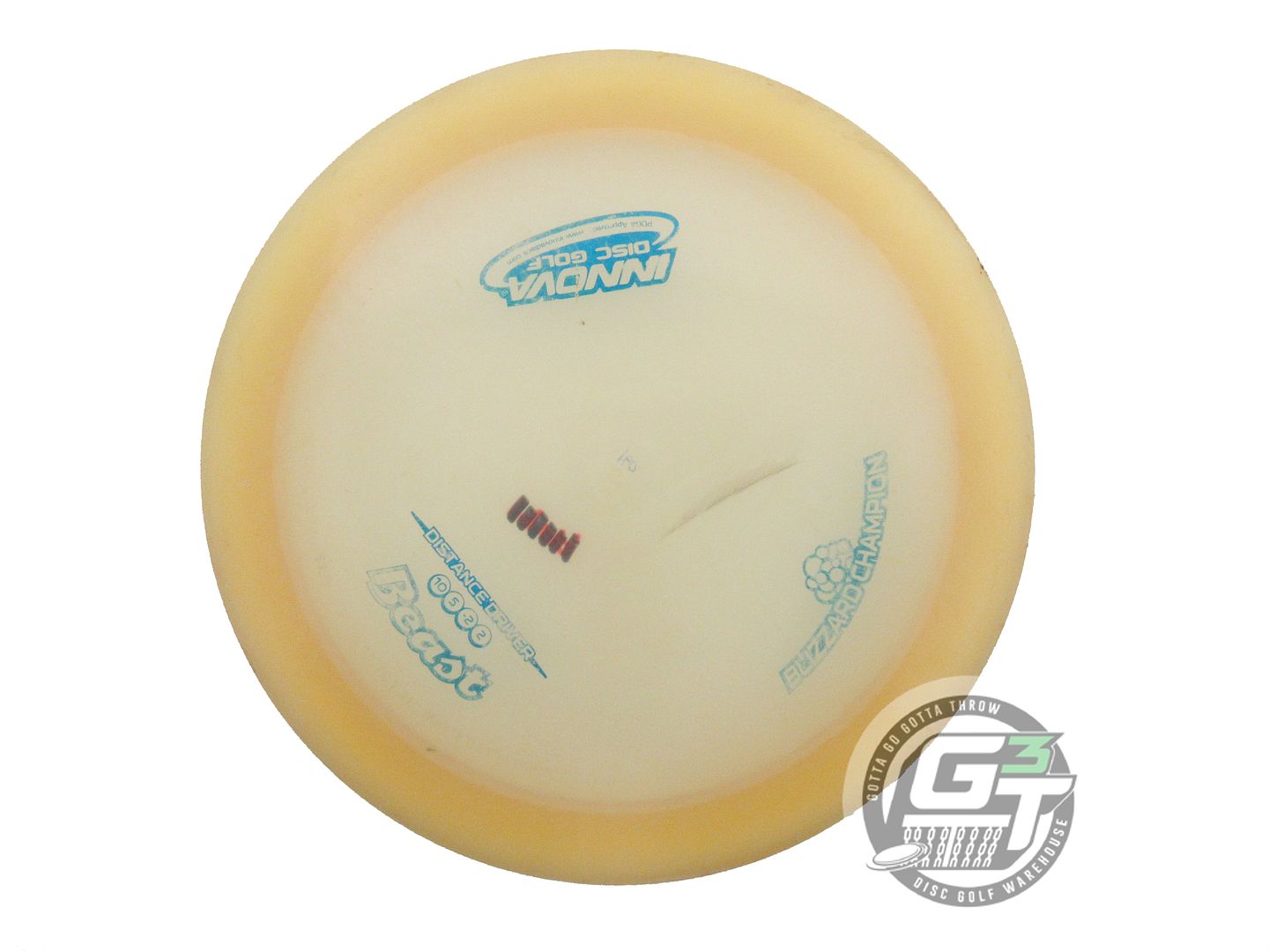USED Innova Blizzard Beast 160g Peach Blue Foil Distance Driver Golf Disc