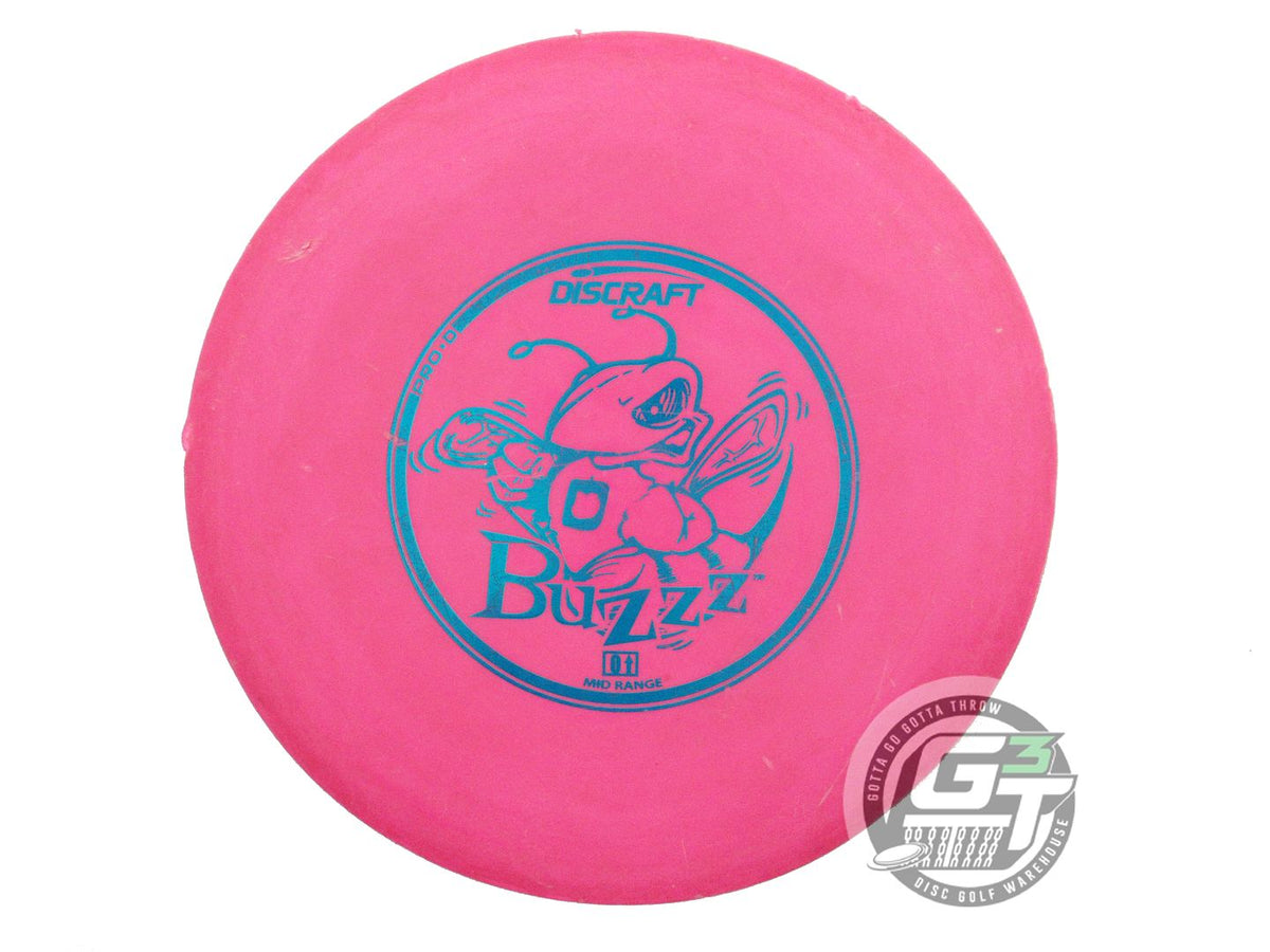 USED Discraft X-OUT Pro D Buzzz 168g Pink Teal Foil Midrange Golf Disc