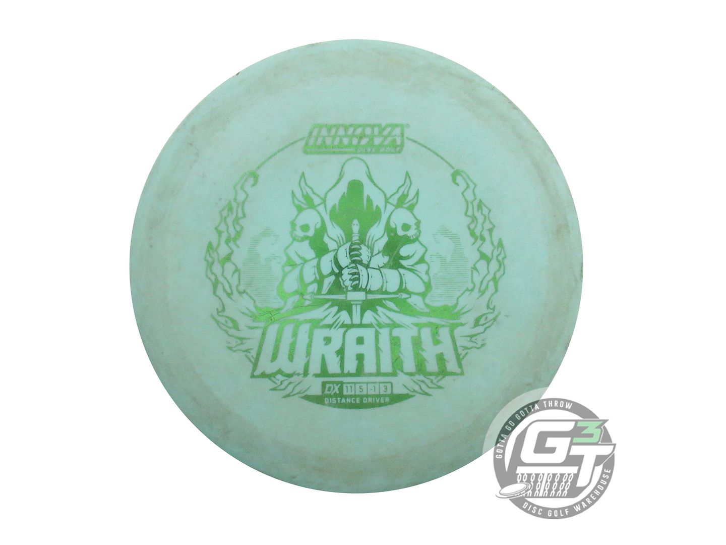 USED Innova DX Wraith 166g Seafoam Green Foil Distance Driver Golf Disc
