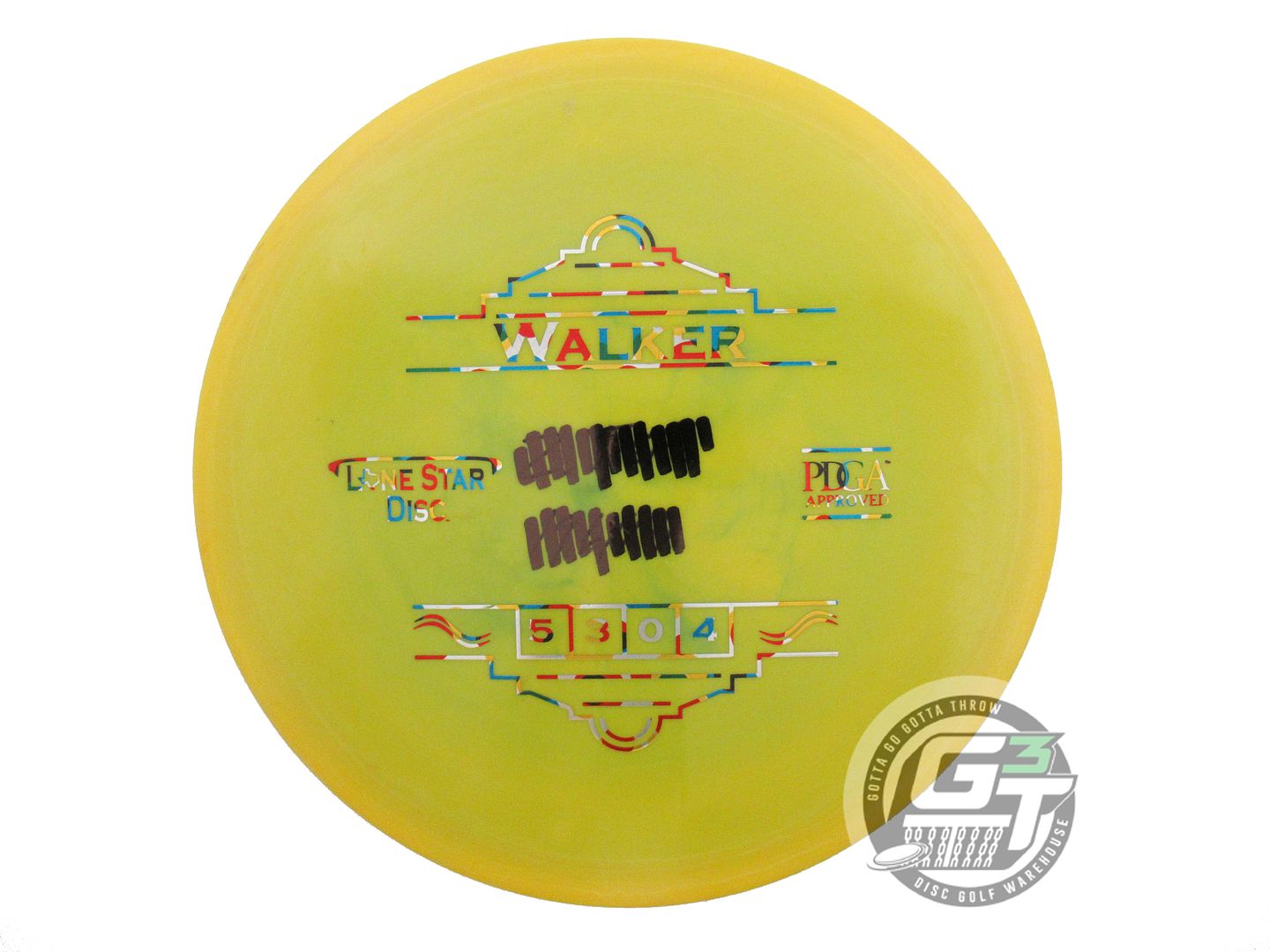 USED Lone Star Alpha Walker 174g Mustard Wonder Bread Midrange Golf Disc