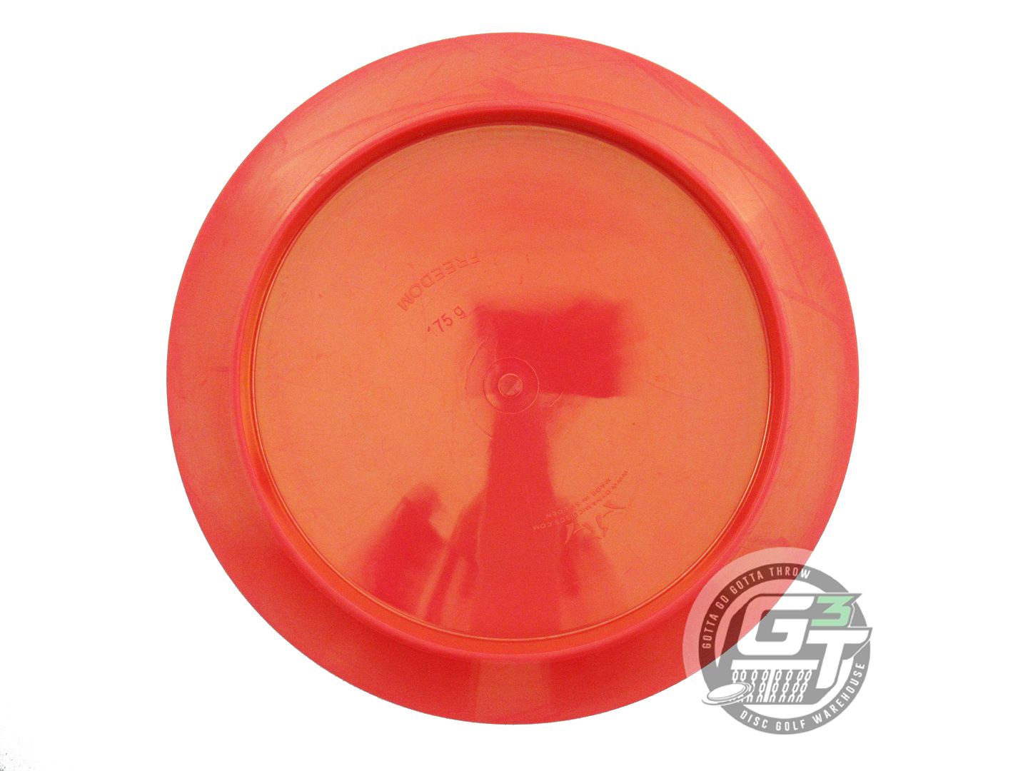USED Dynamic Discs Fuzion Freedom 175g Red Gold Star Foil Distance Driver Disc