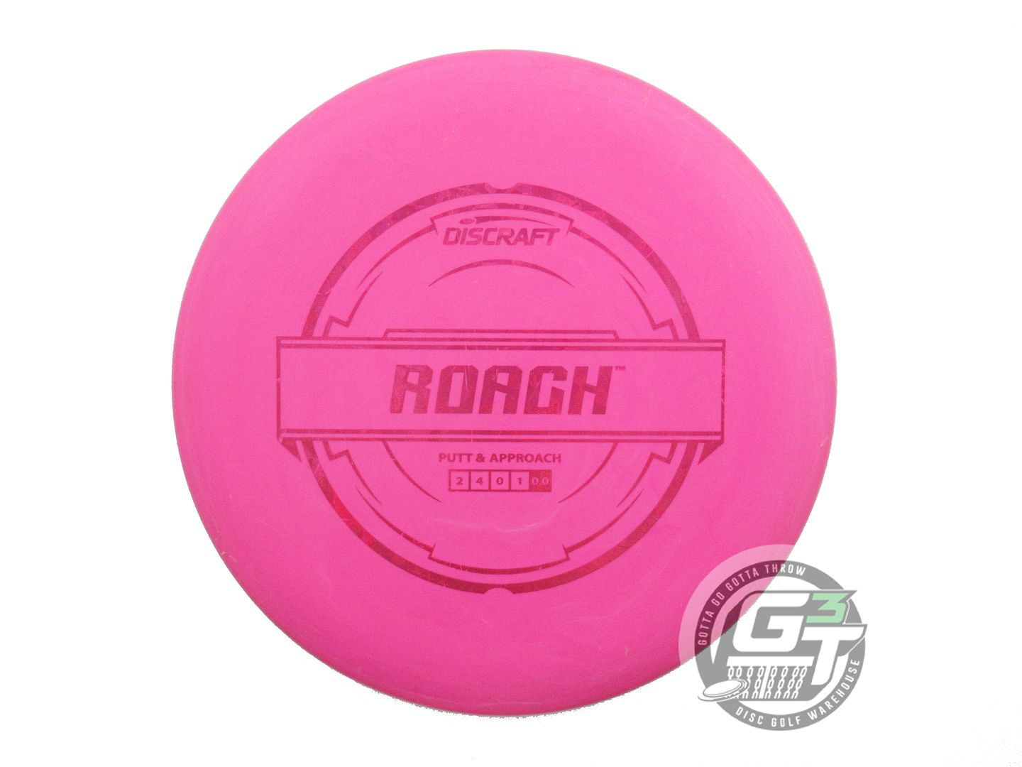 USED Discraft Putter Line Roach 174g Pink Pink Shatter Foil Putter Golf Disc