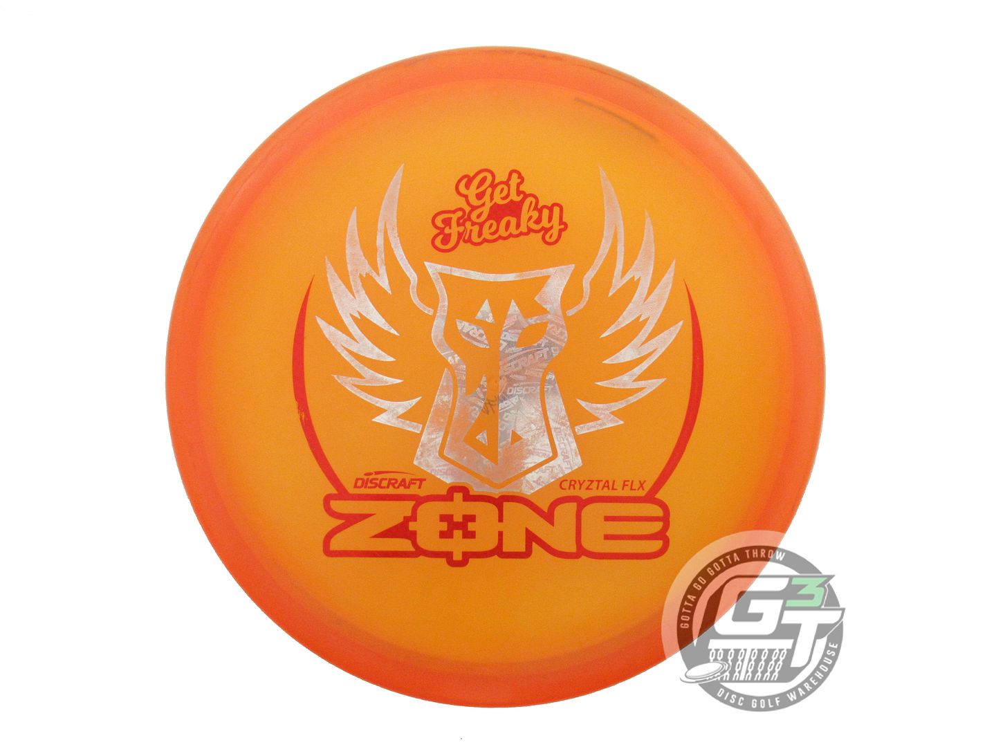 USED Discraft [SMITH] CryZtal Z FLX Zone 176g Orange Holo Logo Foil Putter Disc