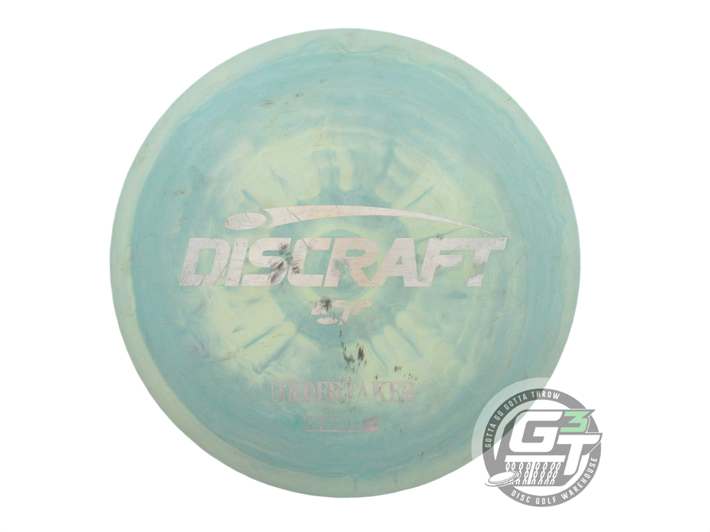 USED Discraft ESP Undertaker 173g Seafoam-Teal Silver Laser Distance Driver Disc