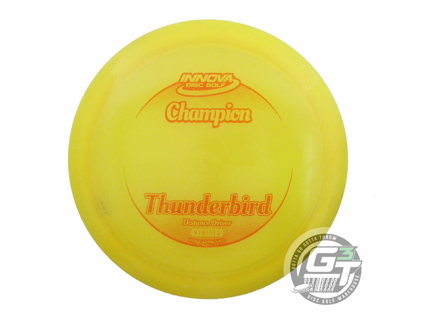 USED Innova Champion Thunderbird 175g Yellow Orange Stamp Distance Driver Disc