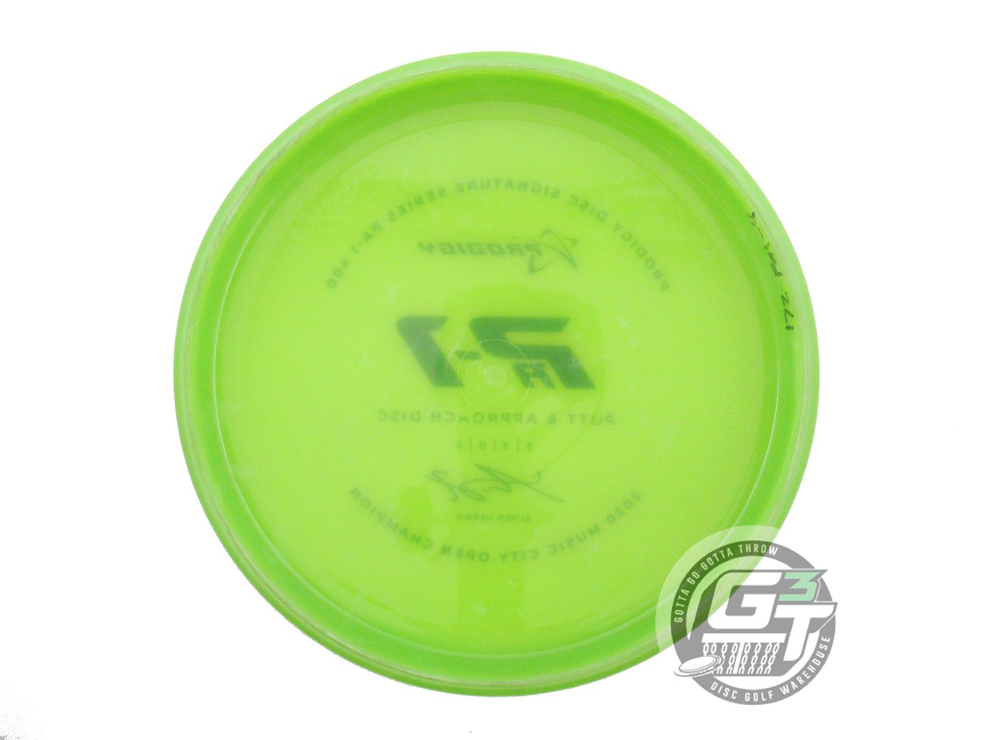 USED Prodigy Discs 400 PA1 172g Green Black Stamp CHALKY Putter Golf Disc