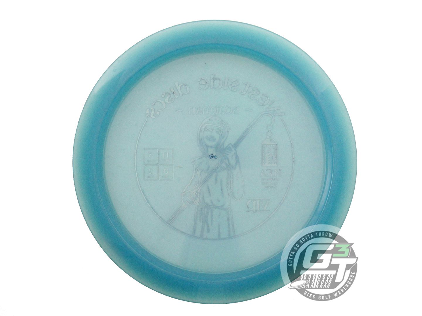 USED Westside Discs VIP Boatman 174g Blue Purple Foil Distance Driver Golf Disc