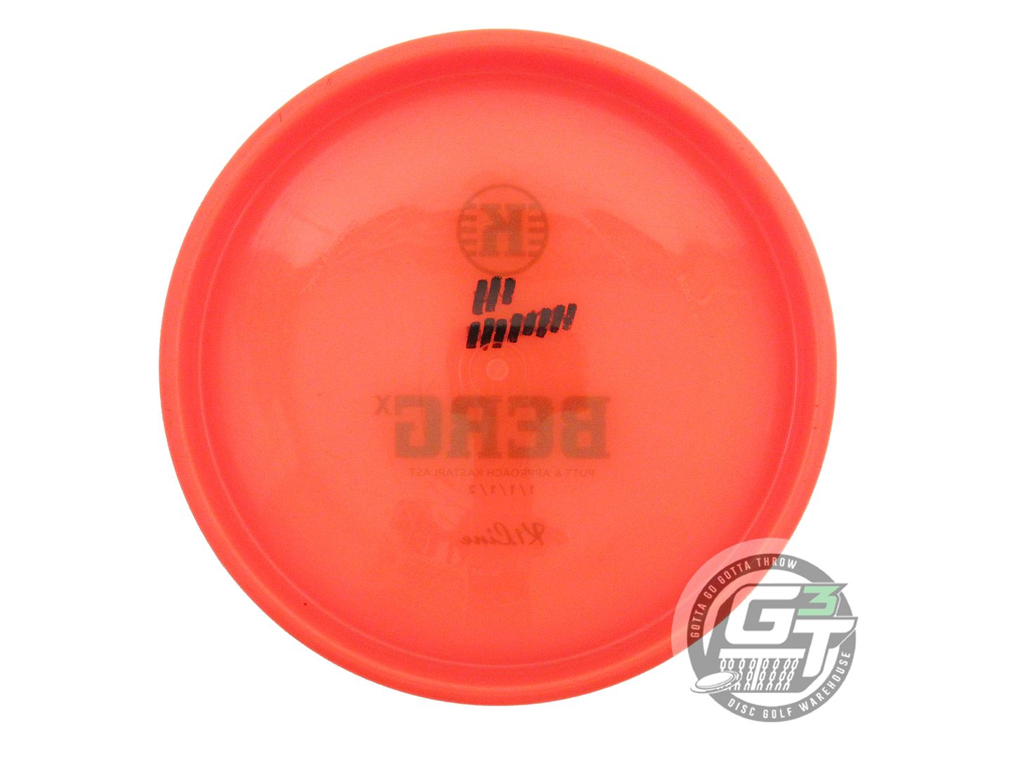 USED Kastaplast K1 Berg X 175g Orange Black Stamp Putter Golf Disc
