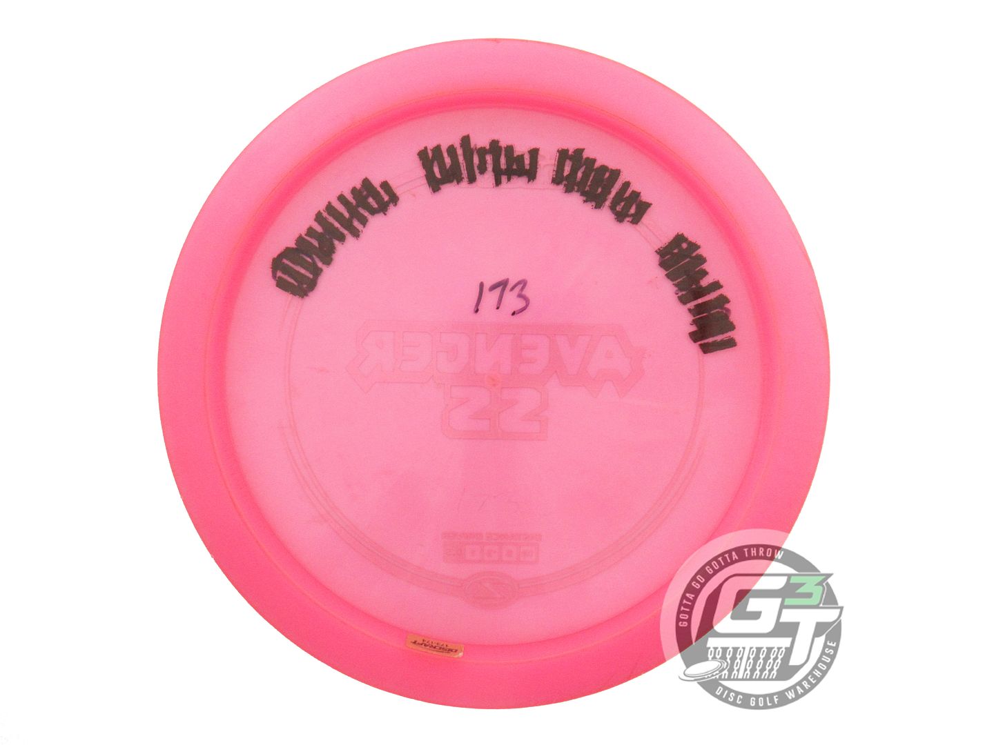 USED Discraft Z Avenger SS 174g Pink Gold Bamboo Foil Distance Driver Golf Disc