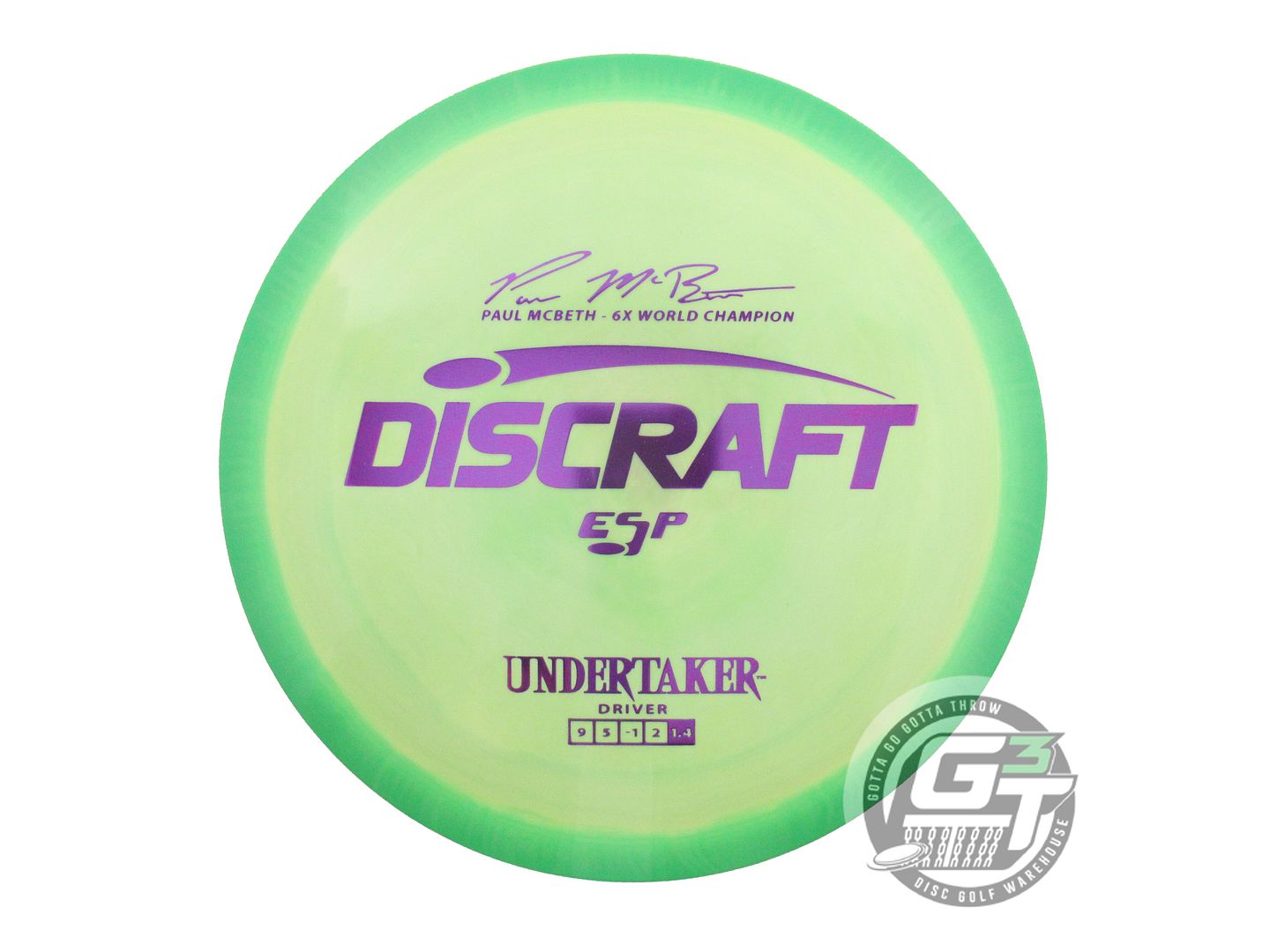 Discraft ESP Undertaker [Paul McBeth 6X] Distance Driver Golf Disc (Individually Listed)