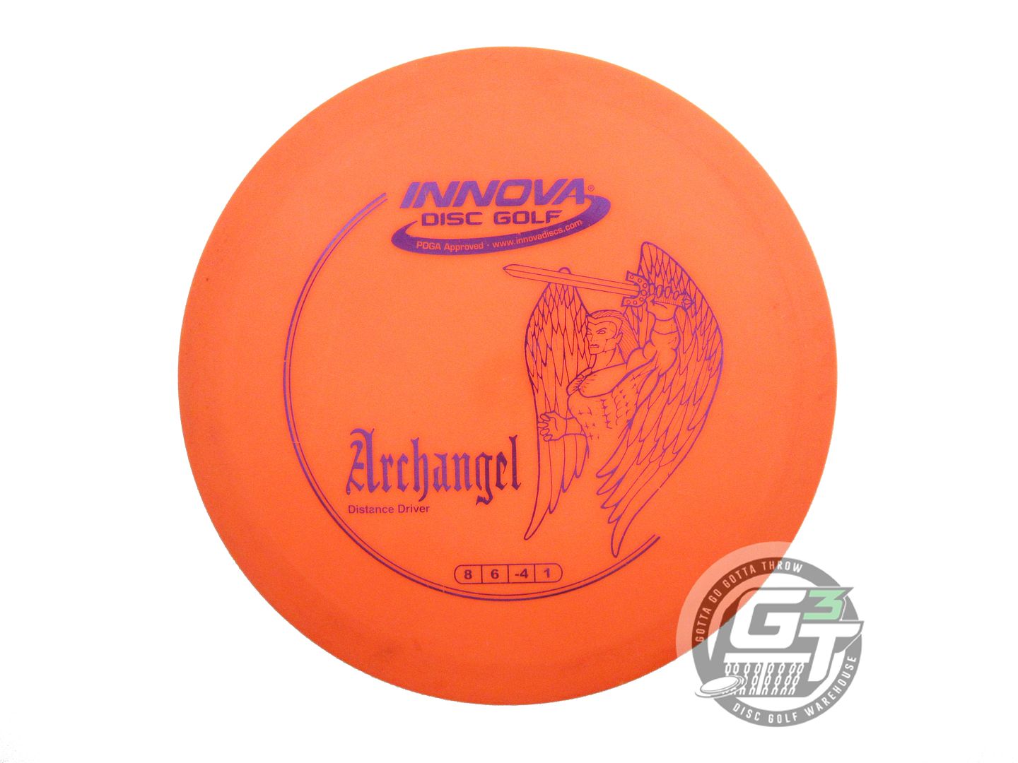 USED Innova DX Archangel 171g Orange Purple Foil Distance Driver Golf Disc