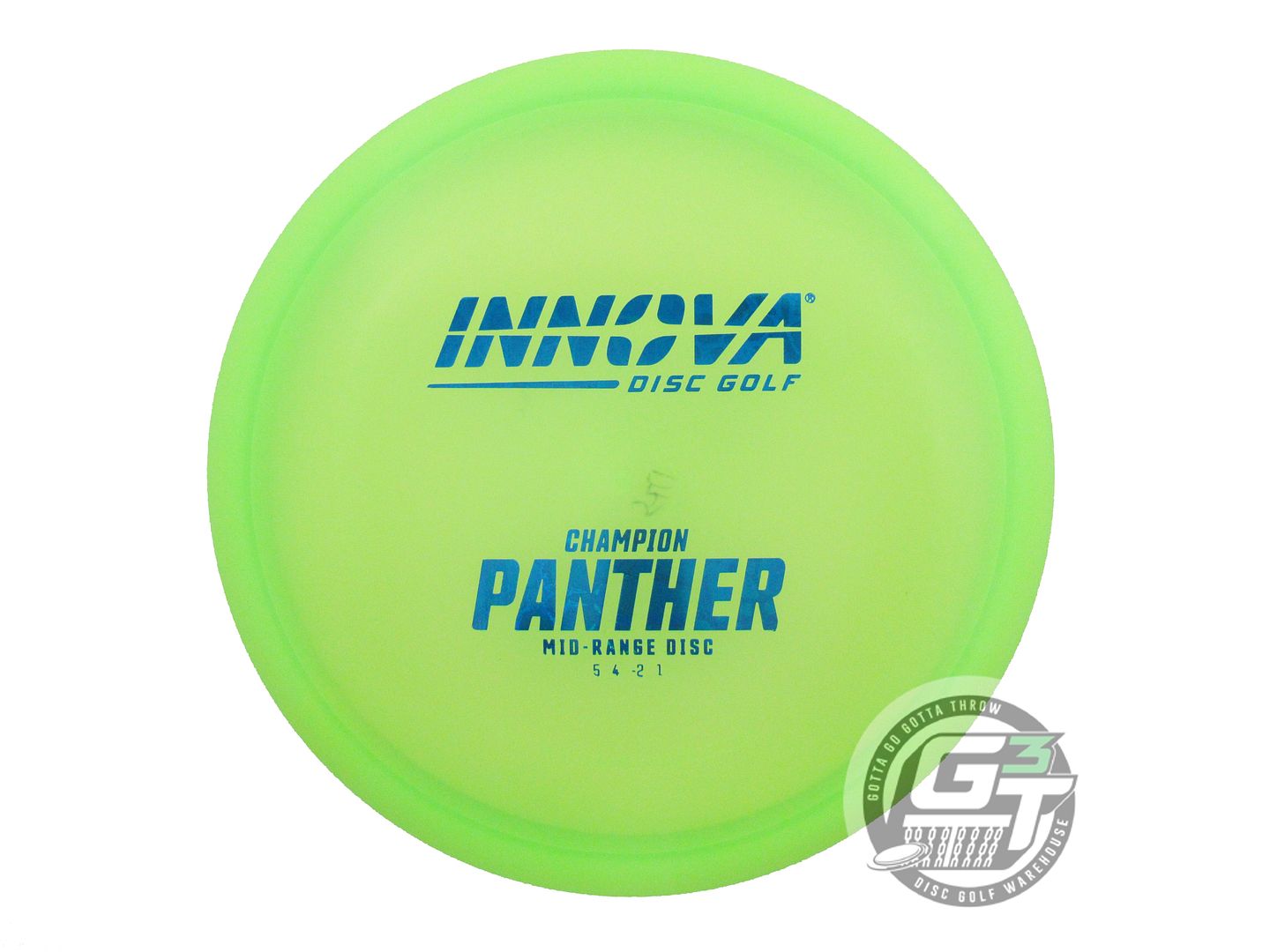 USED Innova Champion Panther 174g Lime Blue Foil Midrange Golf Disc