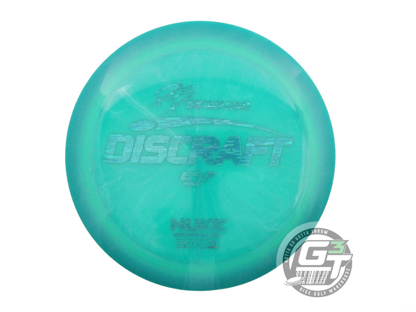 NOS Discraft [PIERCE] ESP Nuke 174g Teal-Seafoam Teal Foil Distance Driver Disc