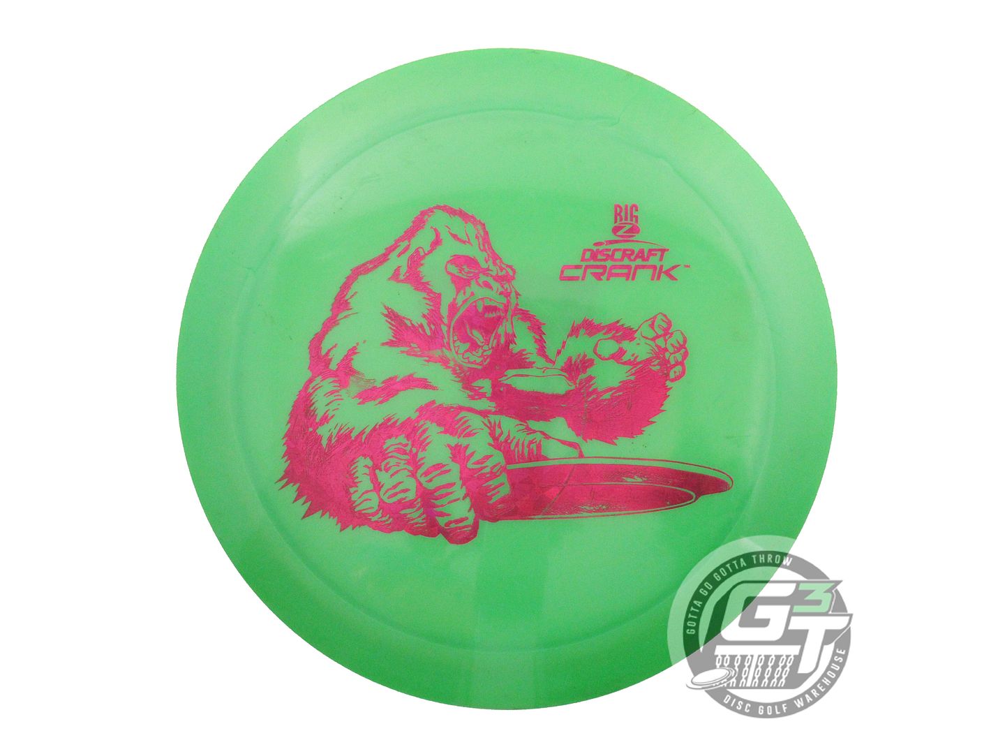 USED Discraft Big Z Crank 175g Green Magenta Shatter Distance Driver Golf Disc