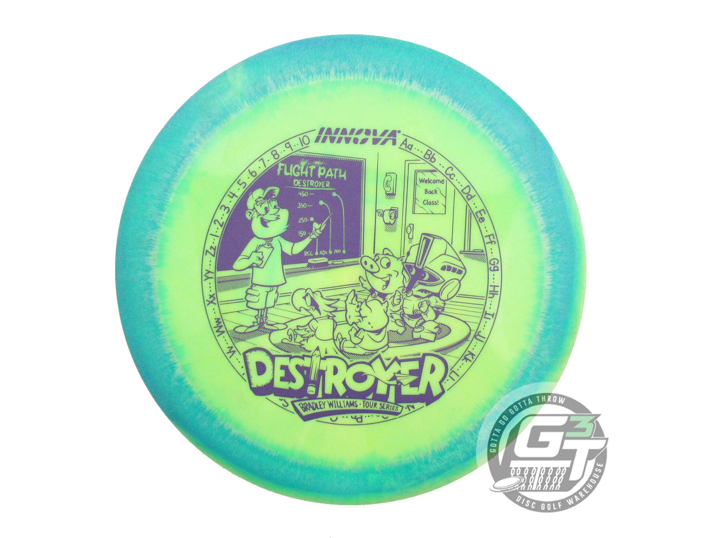 USED Innova [WILLIAMS] Halo Star Destroyer 159g Teal-Yellow Distance Driver Disc