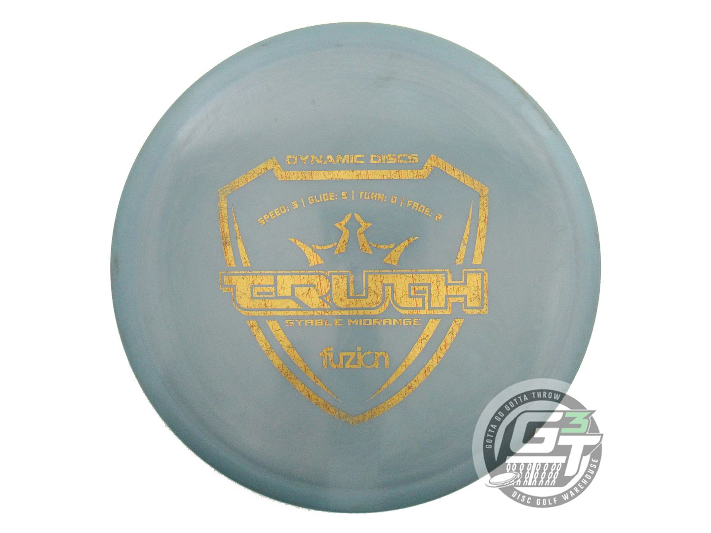 USED Dynamic Discs Fuzion Truth 179g Slate Gold Stamp Midrange Golf Disc