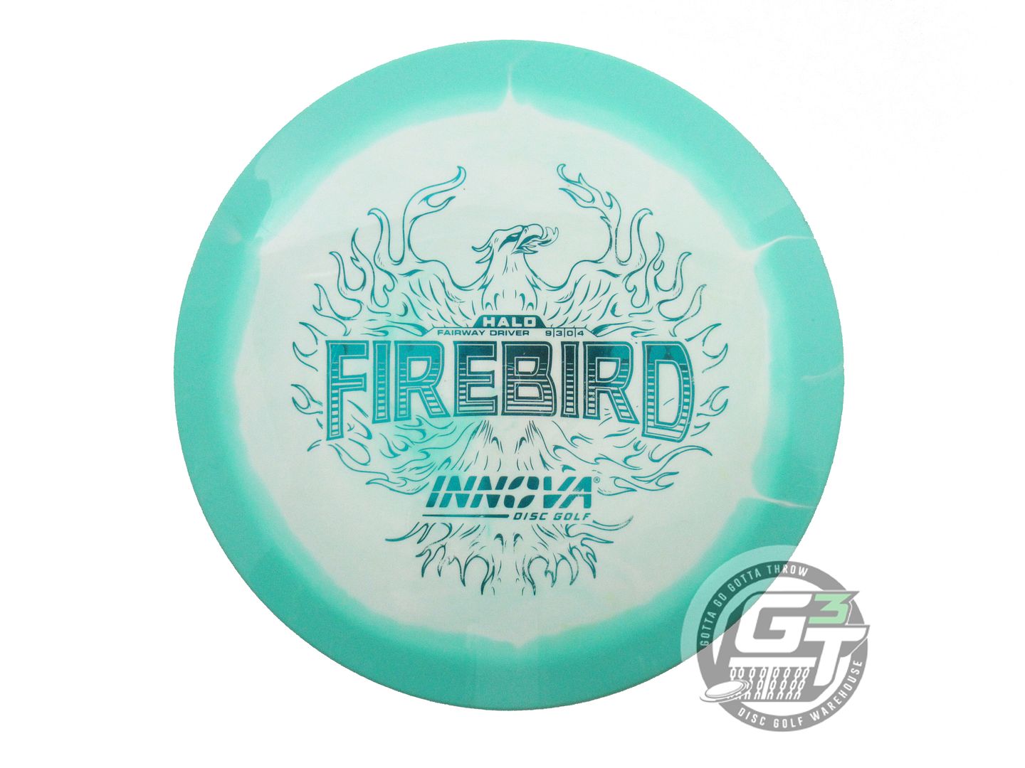 USED Innova Halo Star Firebird 175g Seafoam-White Distance Driver Golf Disc