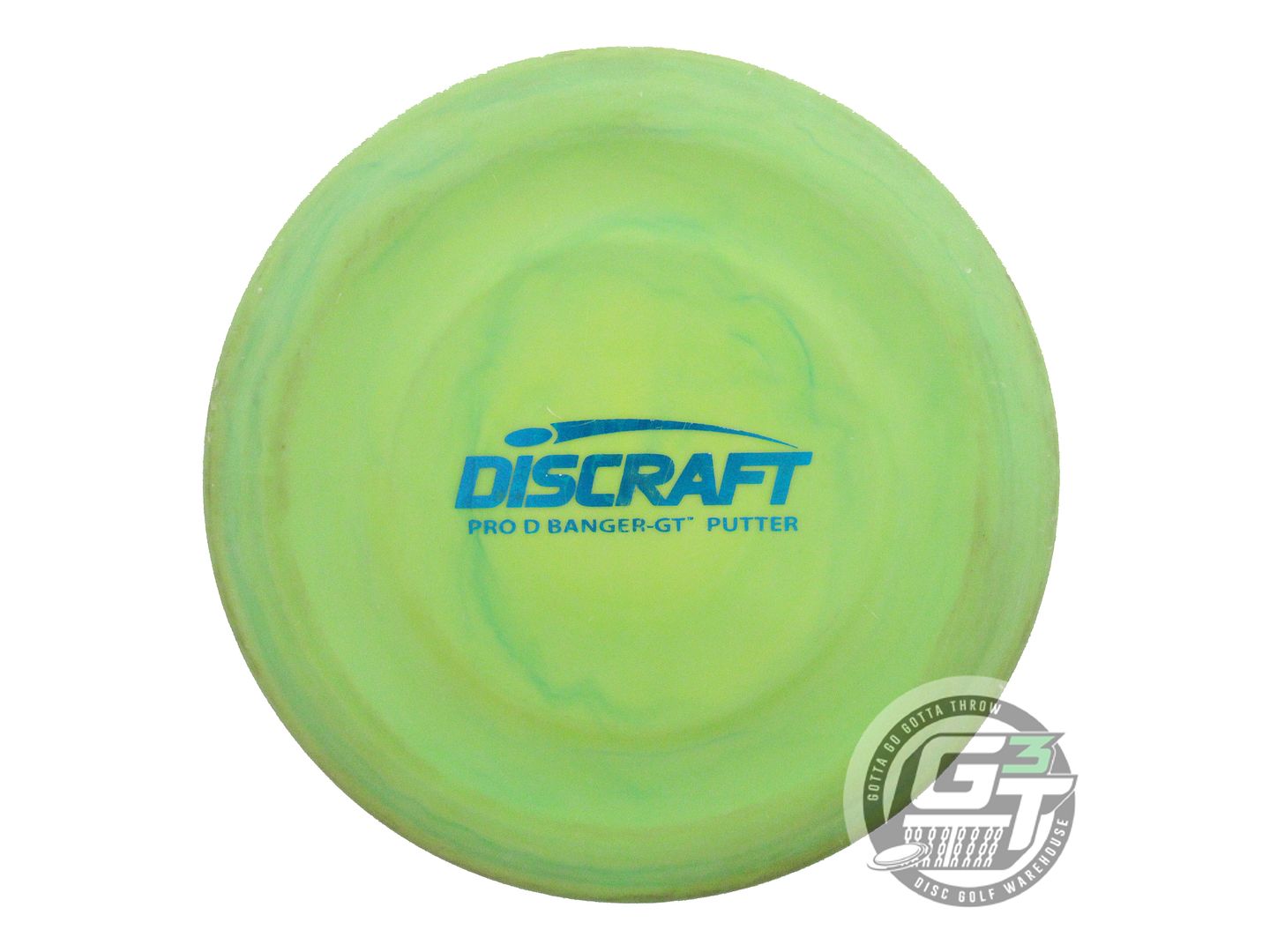 USED Discraft Pro D Banger GT 169g Lime Blue Foil Putter Golf Disc