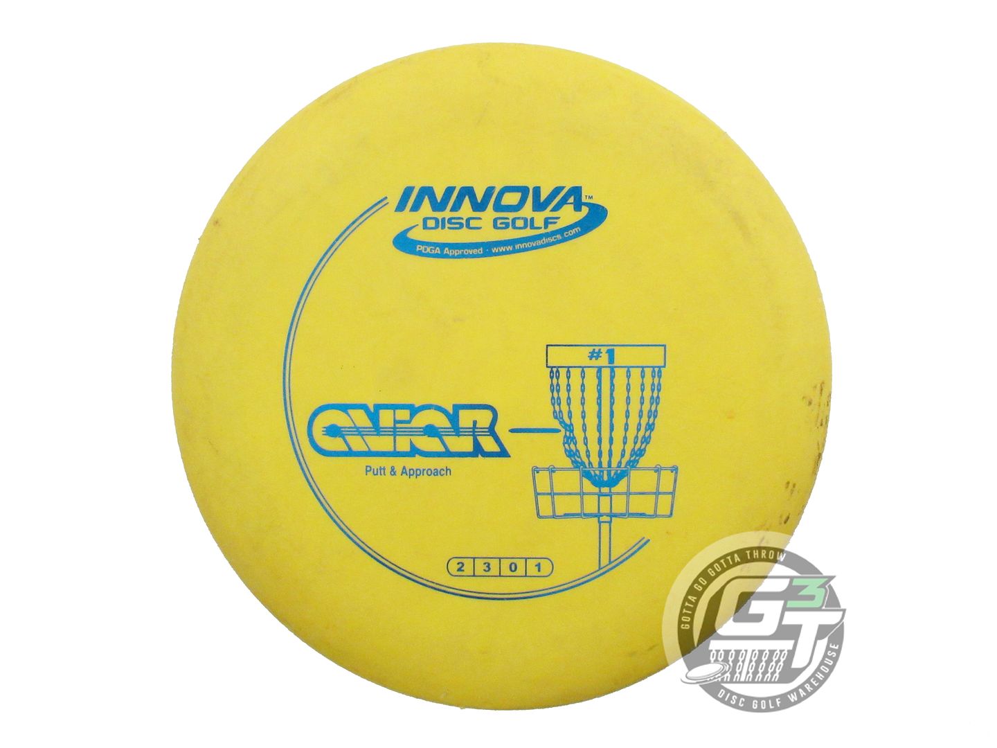 USED Innova DX Aviar 150g Yellow Blue Foil Putter Golf Disc