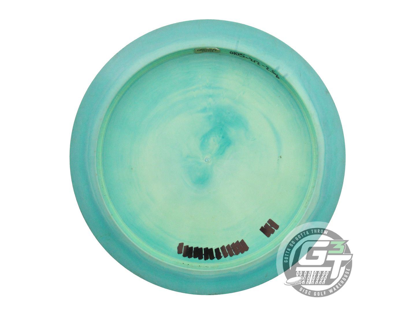 USED Discraft [McBETH] ESP Hades 174g Teal-Lime Gold Glitter Foil Driver Disc