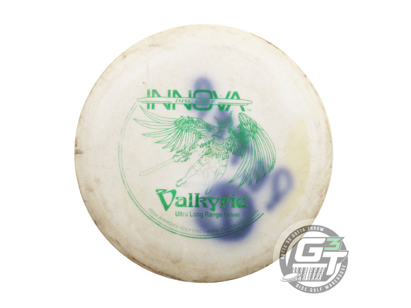 USED Innova DX Valkyrie 172g White Green Foil PFN Distance Driver Golf Disc