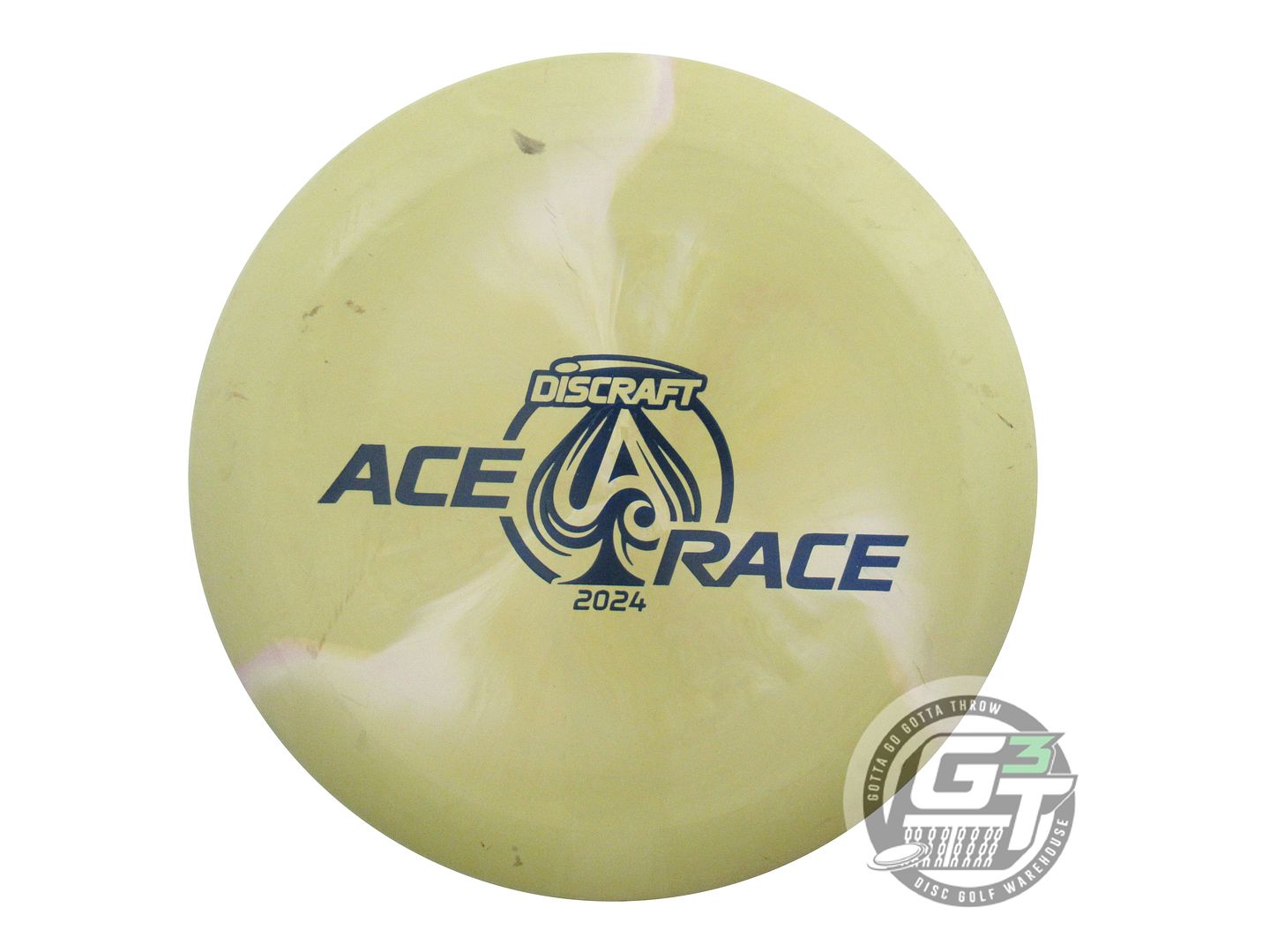 USED Discraft [ACE RACE] ESP Putt'r 178g Olive-Gray Blue Stamp Putter Golf Disc