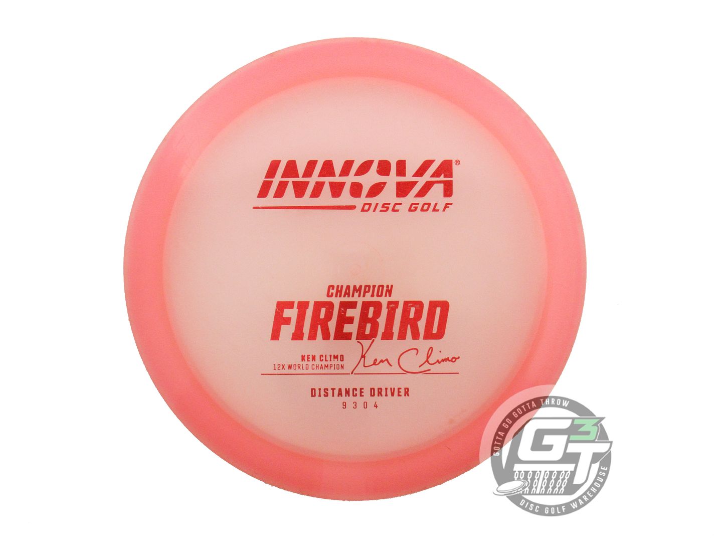 USED Innova Champion Firebird 175g Pink Red Star Foil Distance Driver Golf Disc