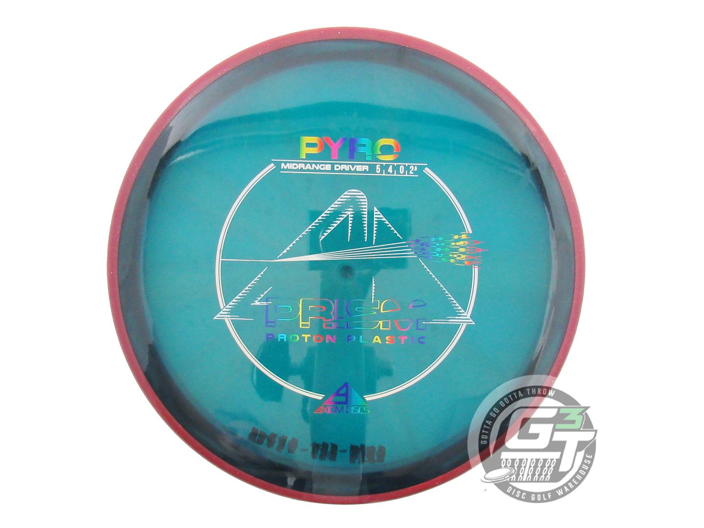 USED Axiom Discs Prism Proton Pyro 177g Blue Pink Rim Midrange Golf Disc