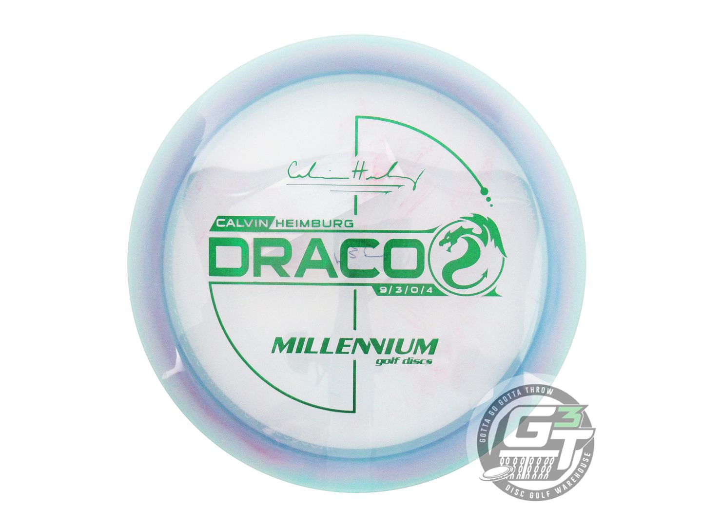 Millennium Calvin Heimburg Signature Flat Top Quantum Draco Distance Driver Golf Disc (Individually Listed)