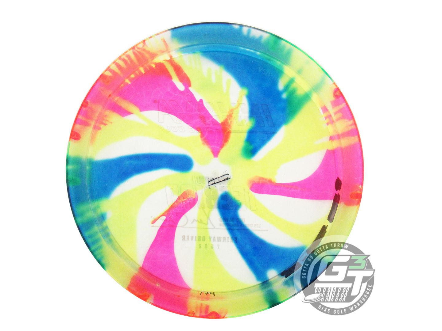 USED Innova I-DYE Champion Teebird 174g Pinwheel Splatter Fairway Driver Disc