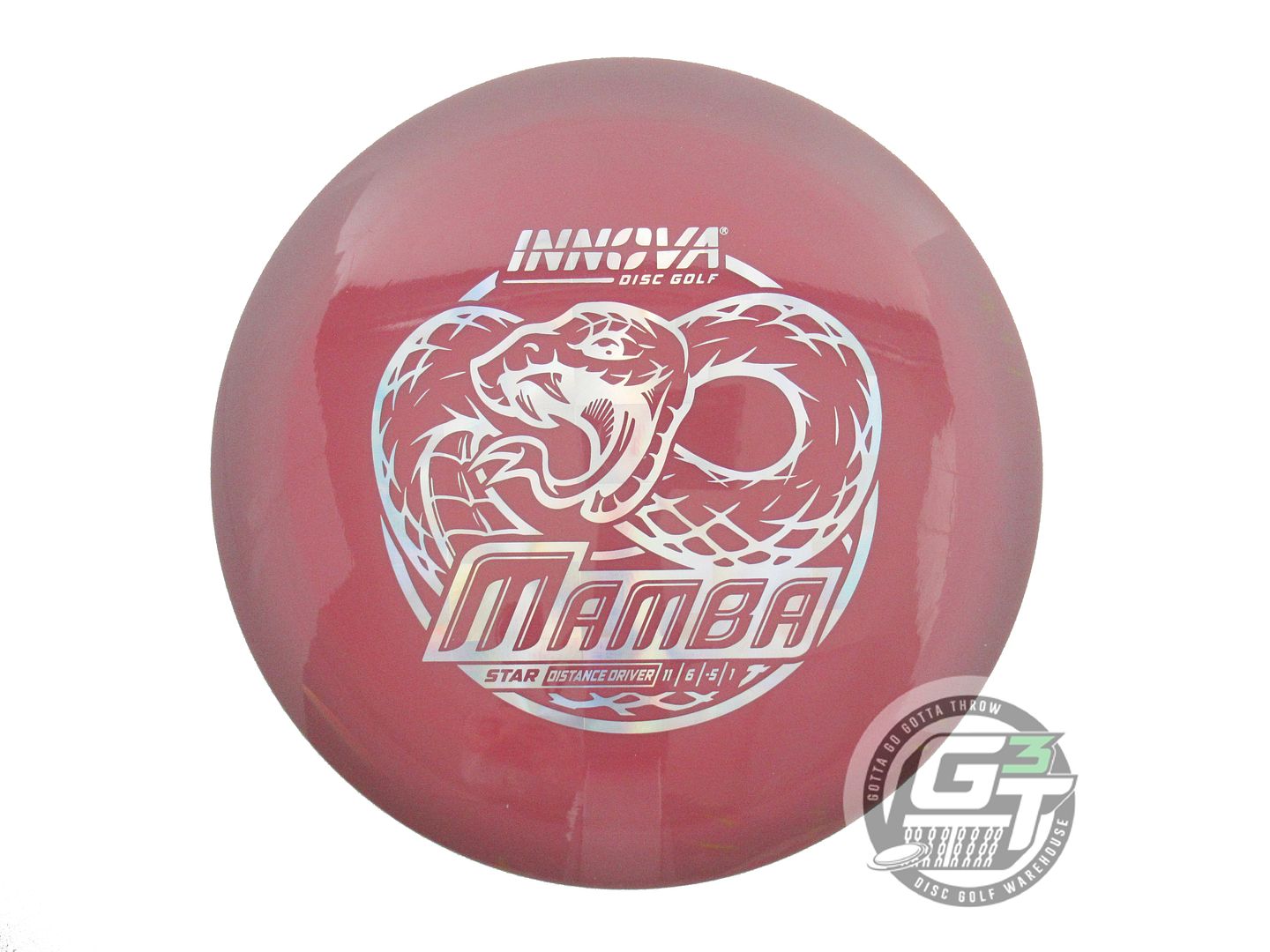 USED Innova Star Mamba 174g Dark Pink Silver Prism Foil Distance Driver Disc