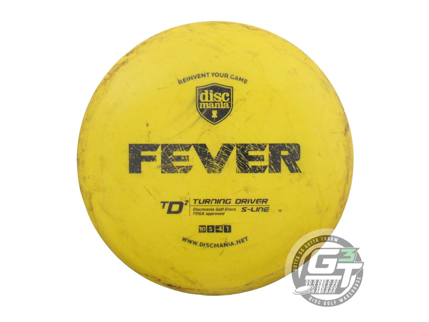 USED DiscMania S-Line TD2 Fever 173g Yellow Black Stamp OOP Distance Driver Disc
