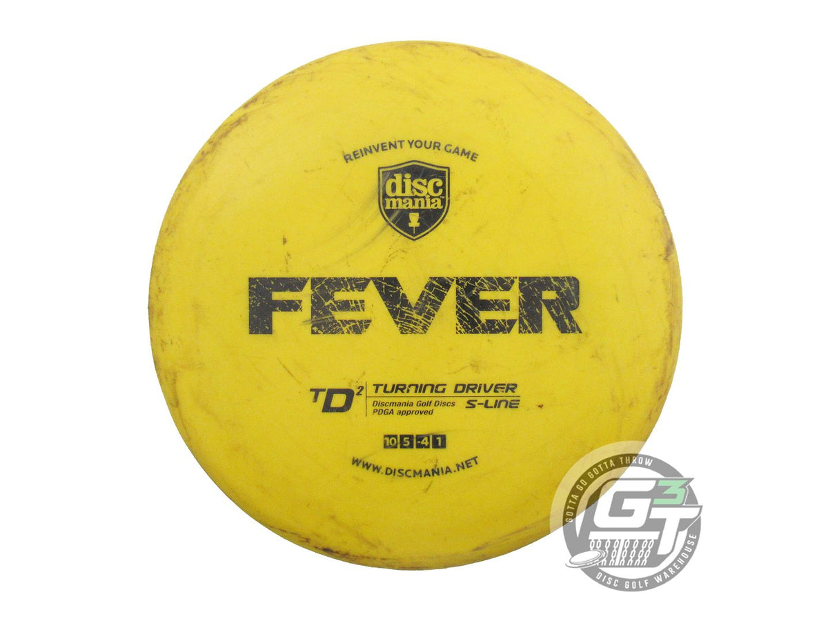 USED DiscMania S-Line TD2 Fever 173g Yellow Black Stamp OOP Distance Driver Disc
