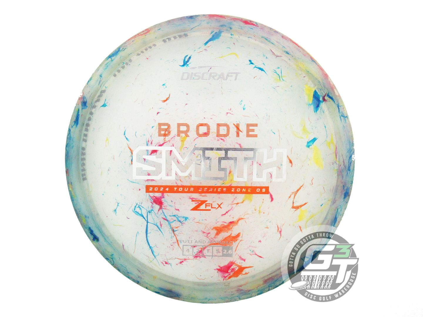 USED Discraft [SMITH] Jawbreaker Z FLX Zone OS 175g Silver Foil Putter Golf Disc