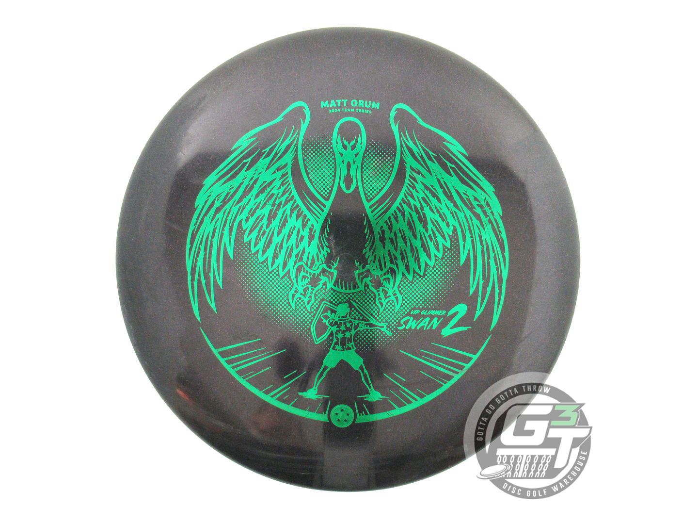 USED Westside Discs [ORUM] Glimmer VIP Swan 2 175g Black Putter Golf Disc