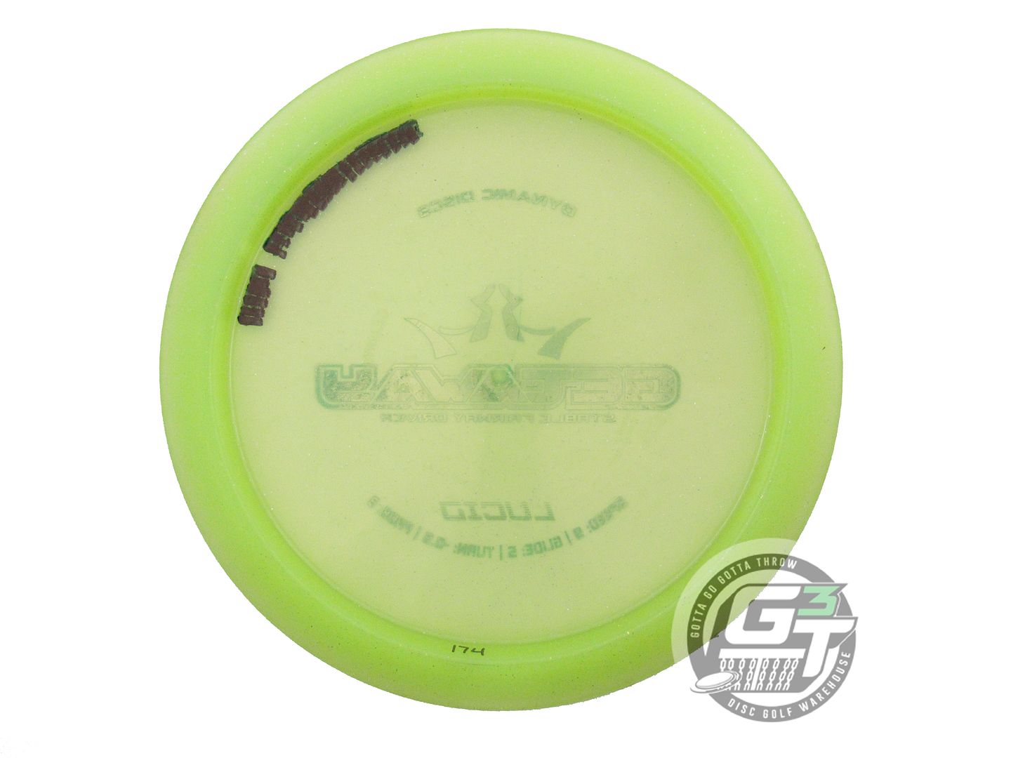 USED Dynamic Discs Lucid Getaway 173g Lime Teal Foil Distance Driver Golf Disc