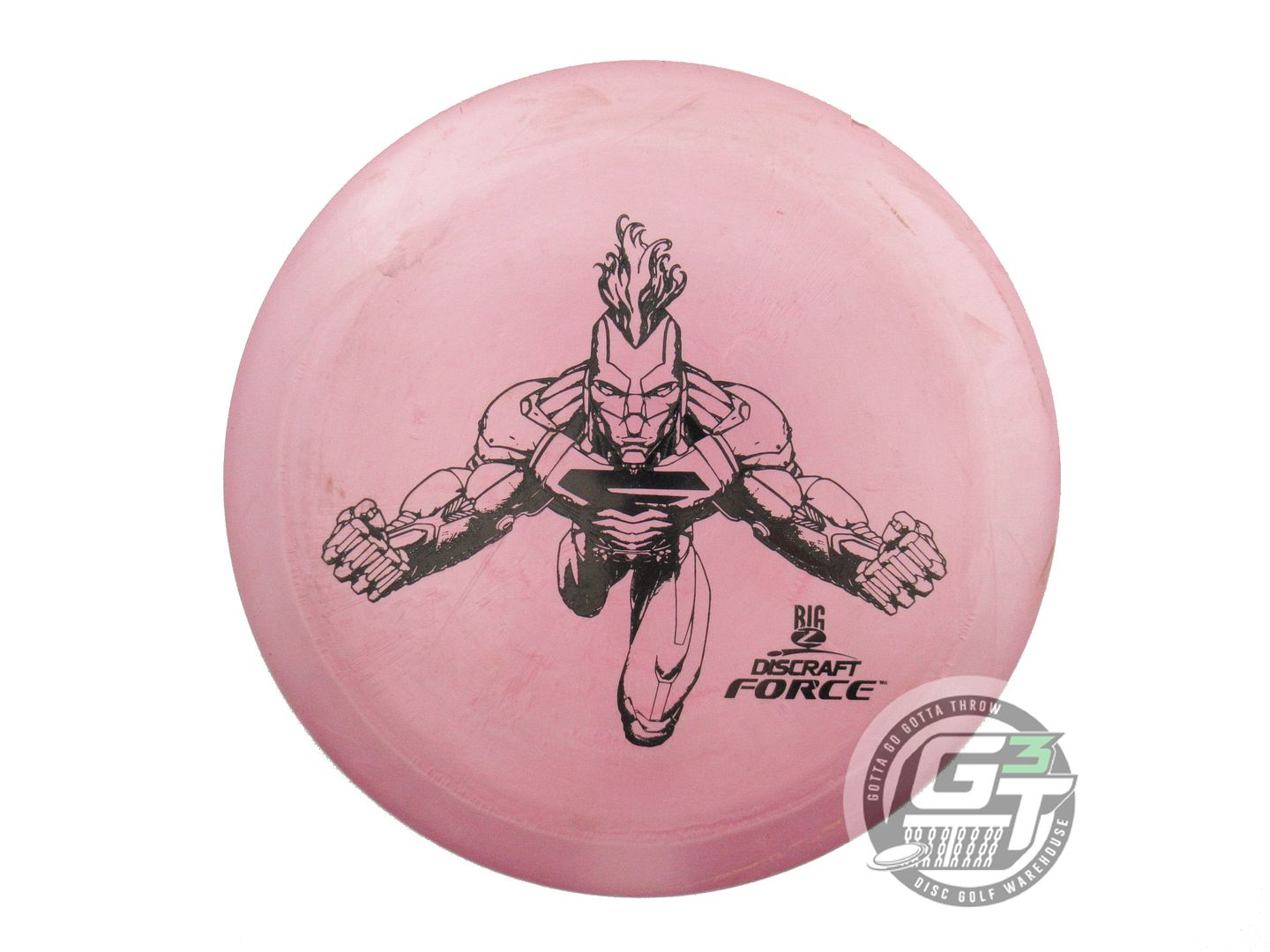 USED Discraft Big Z Force 175g Lilac Black Stamp Distance Driver Golf Disc