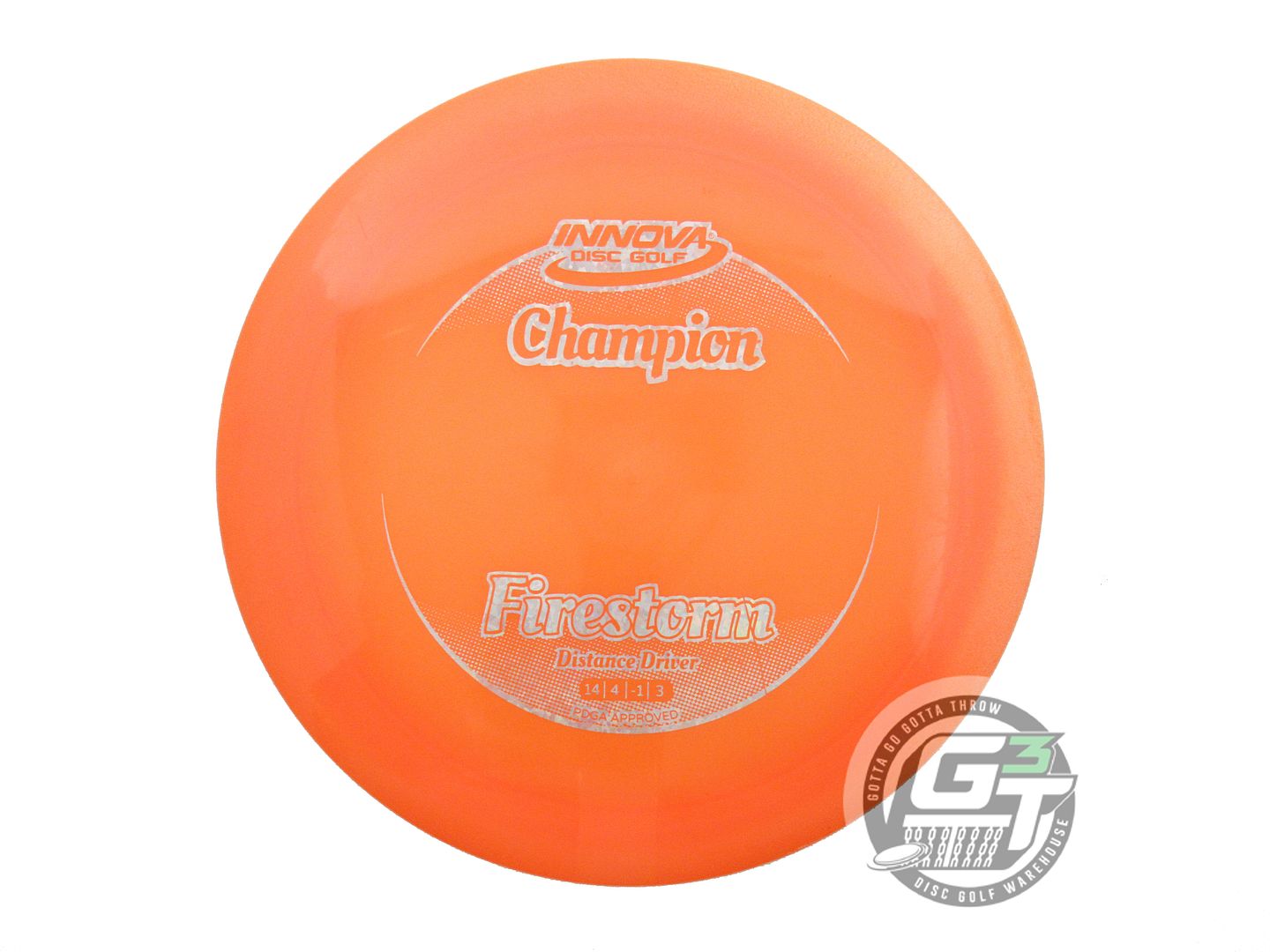 USED Innova Champion Firestorm 172g Orange Silver Shatter Distance Driver Disc