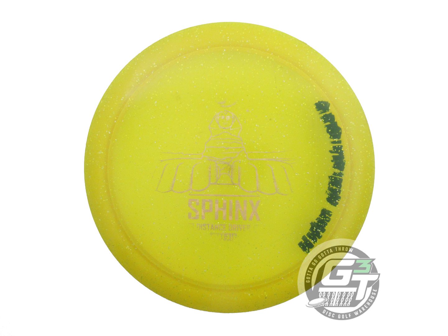 USED Infinite Metal Flake C-Blend Sphinx 172g Yellow Gold Shatter Driver Disc