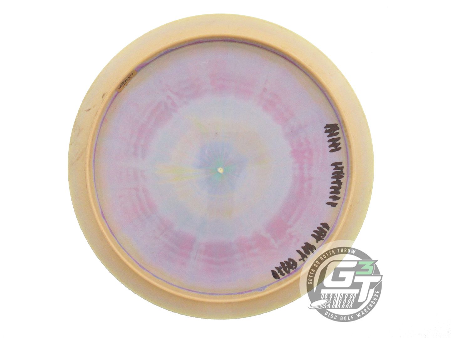 USED Discraft ESP Cicada 176g Yellow-Lilac Holo Logo Foil Fairway Driver Disc