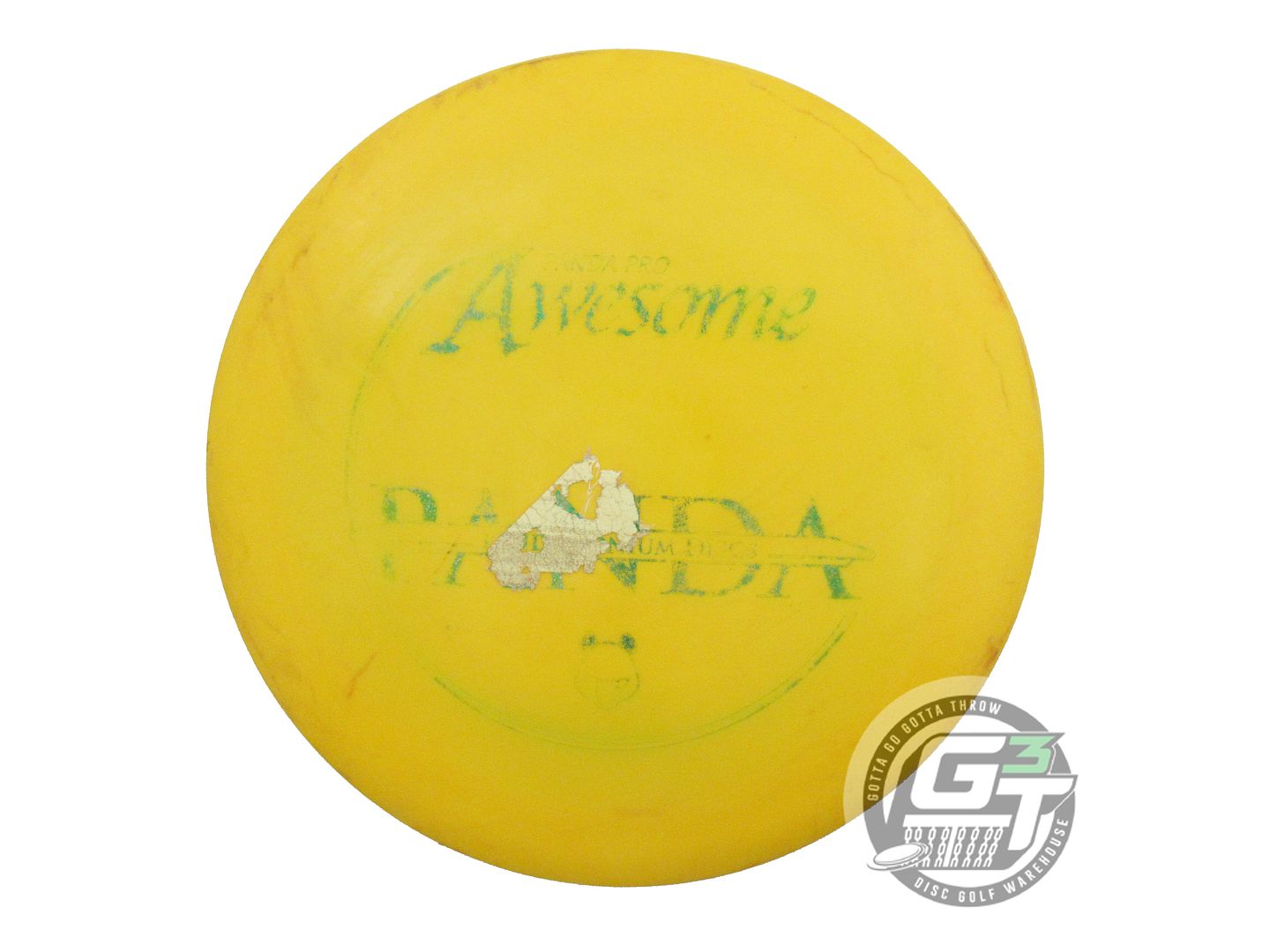 USED Innova Pro Destroyer 174g Yellow Green Foil Distance Driver Golf Disc