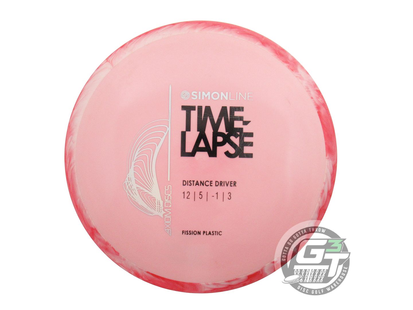 USED Axiom Discs [LIZOTTE] Fission Time Lapse 158g Pink Red Rim Driver Golf Disc