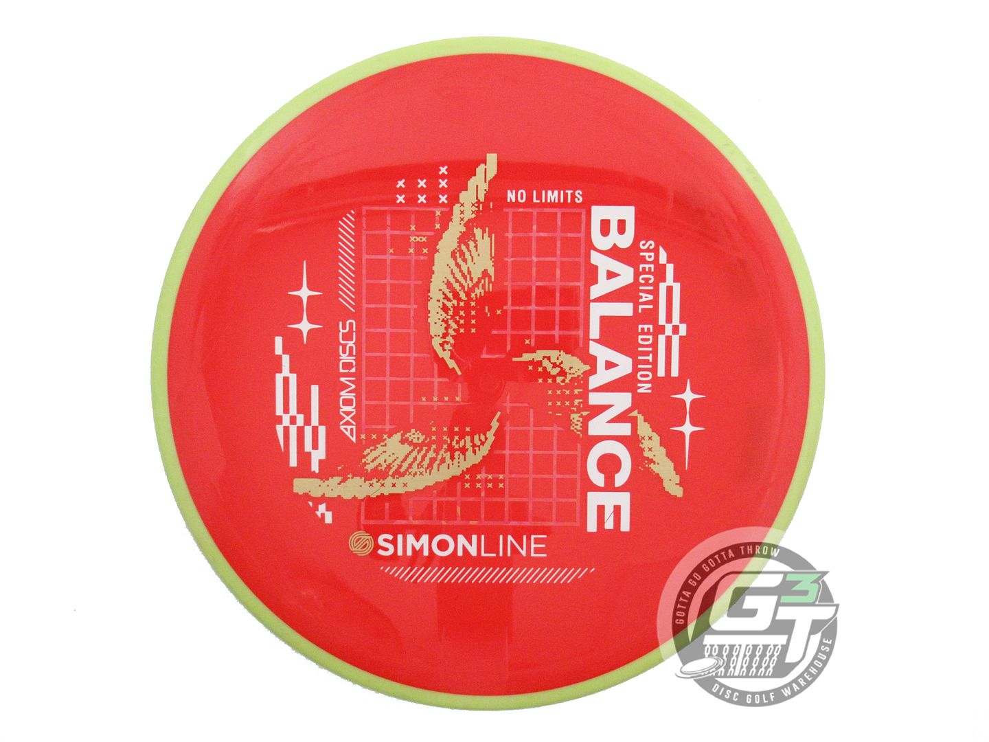 USED Axiom Discs SE [LIZOTTE] Neutron Balance 174g Red Yellow Rim Midrange Disc
