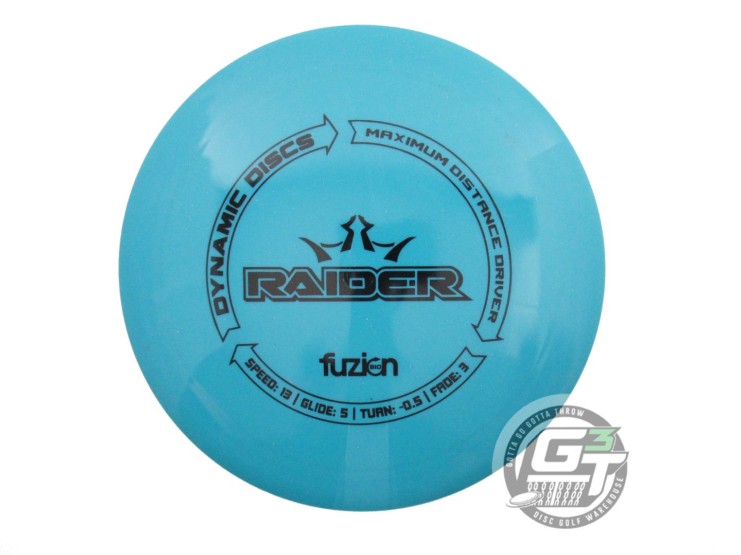 USED Dynamic Discs BioFuzion Raider 176g Teal Black Stamp A Driver Golf Disc