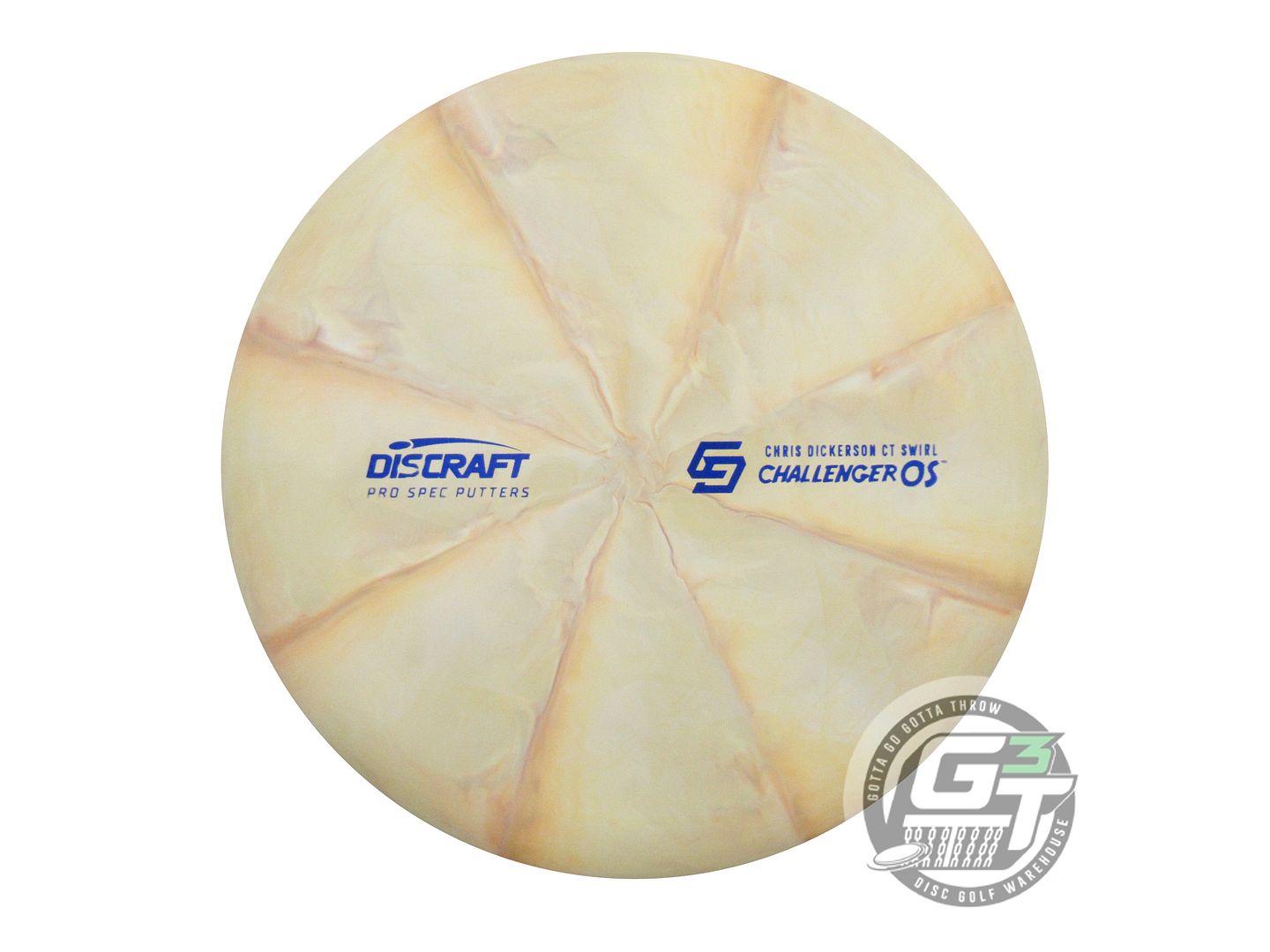 NOS Discraft [DICKERSON] Crazy Tuff Challenger OS 174g Peach-Brown Putter Disc